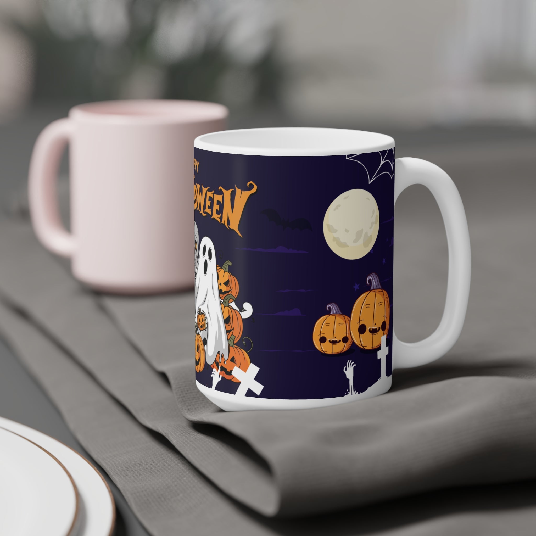 Halloween is Better with Skeleton | Ceramic Mugs